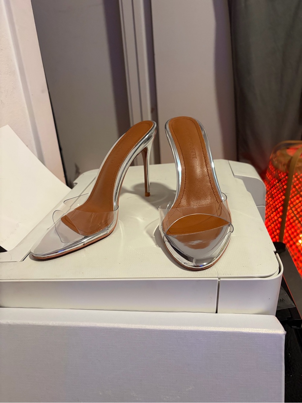 Cult of Coquette Pamela Clear Glass Mules